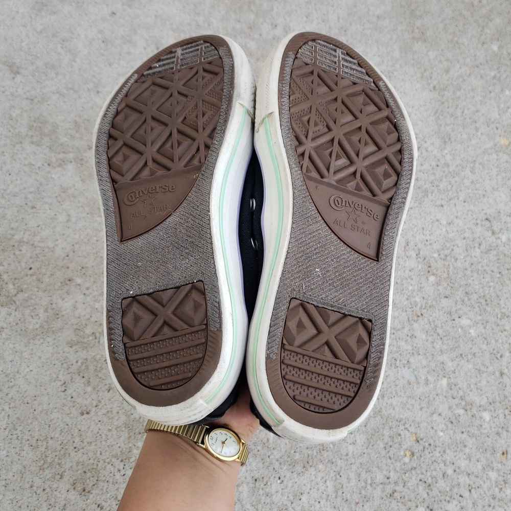 Converse Canvas Double Tongue Sneakers Classic All Star Size 4 Youth 6 Womens - Picture 6 of 16